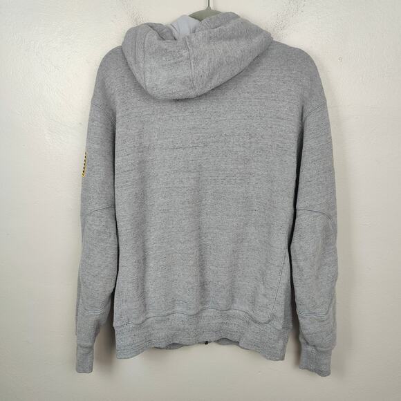 Under Armour Project Rock Hoodie Sweatshirt Men Small Gray Full Zip Veterans Day - Picture 5 of 9